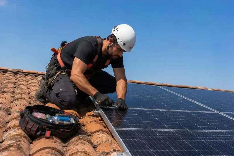 Maintenance et monitoring de panneaux solaires à Sainte-Radégonde-des-Noyers